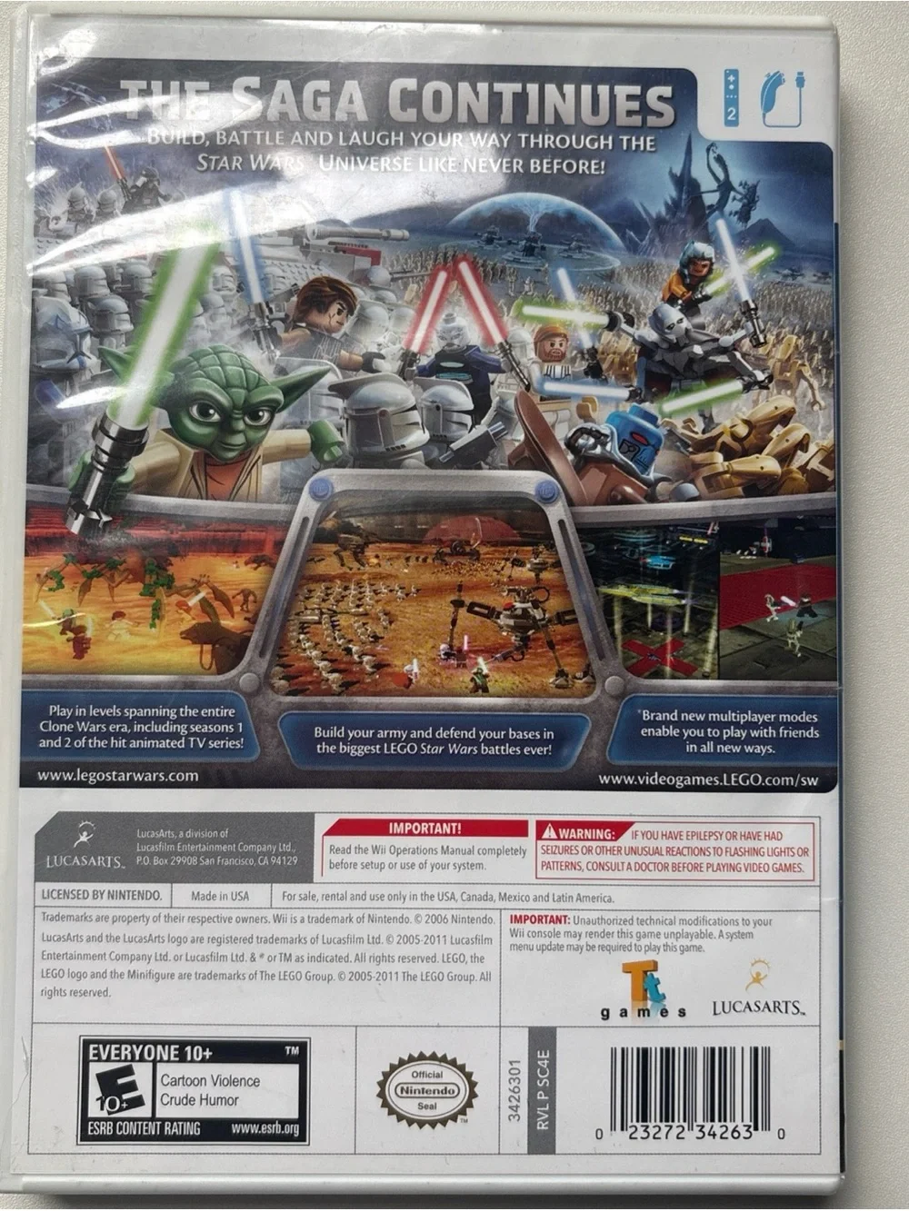 LEGO Star Wars III: The Clone Wars (Wii)‎ - White Case